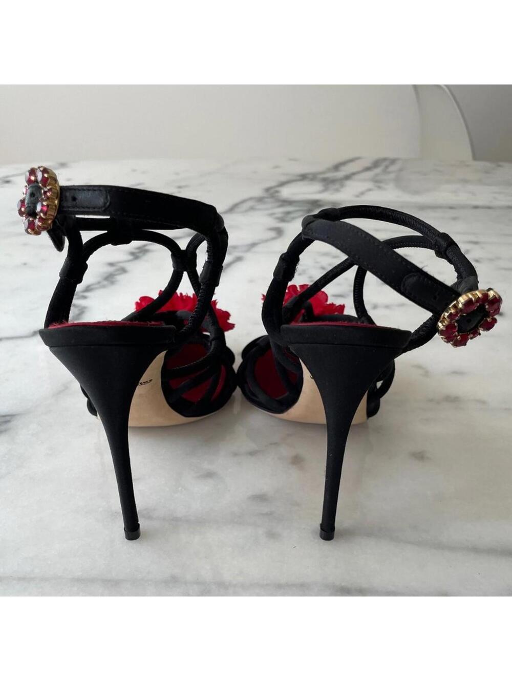 Dolce & Gabbana Black and Red Heels - Picture 7 of 9